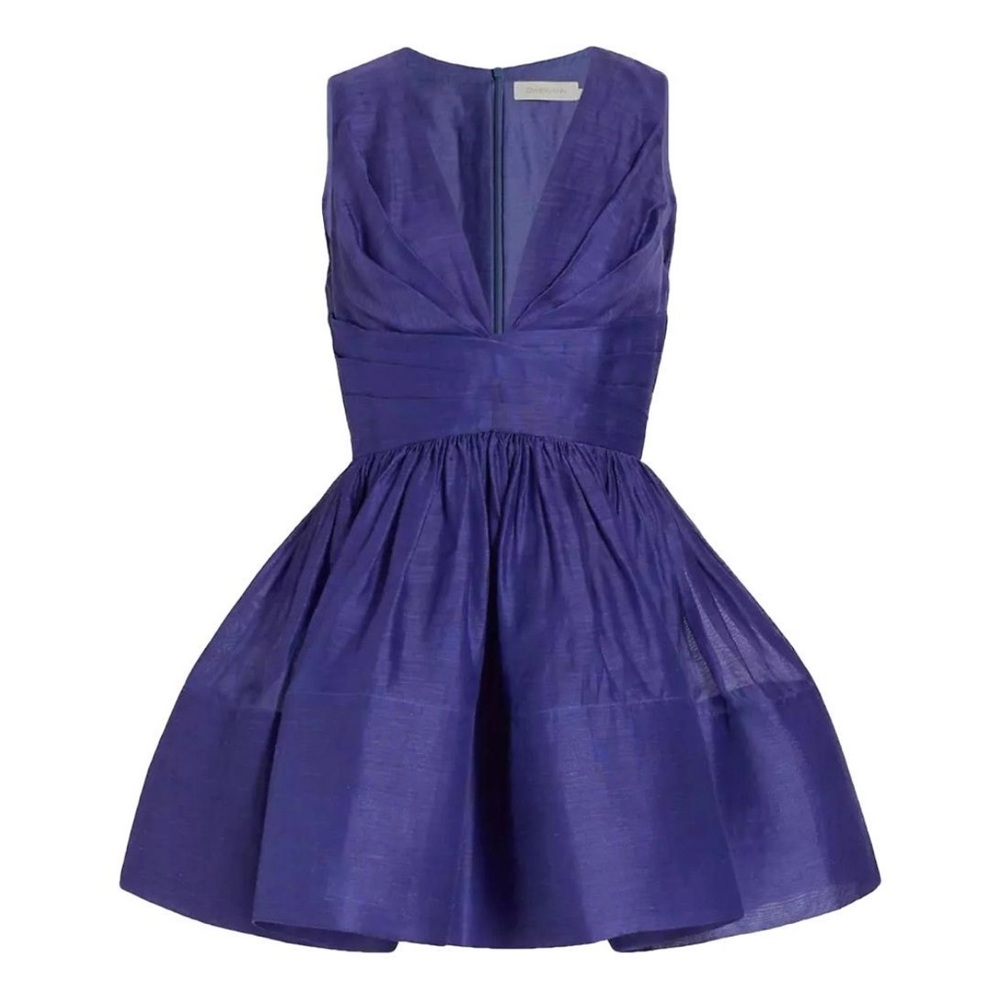 Zimmermann Vibrant Navy Blue Mini Dress